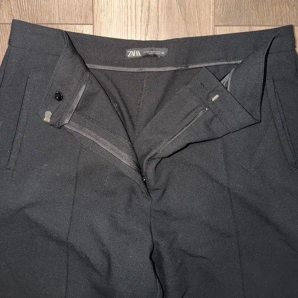 Pre-Owned Zara Straight Leg Black Dress Pants Trousers Women's Plus Size XXL - Image 3