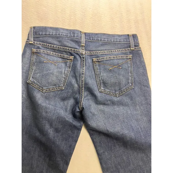 Gap Straight Boy Cut Jeans Womens 6 Long Blue Dark Wash Denim‎ 372071 - Image 11