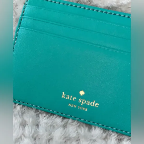Kate Spade Card Holder Robin Egg Blue - Image 3