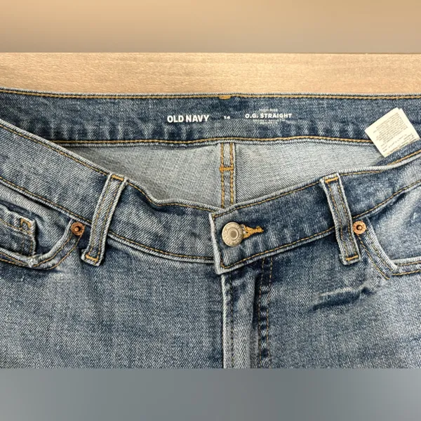 Old Navy High Rise Blue Jeans Size 14 - Image 4