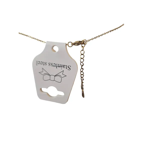 Flower Necklace‎ Womens OS Stainless Steel Gold Multicolor Floral NEW - Image 2