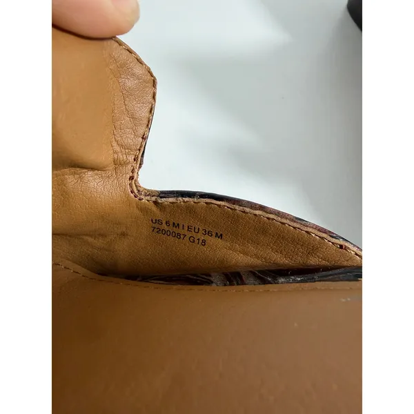Patricia Nash Leather Slip On Mules Womens Size 6 - Image 4