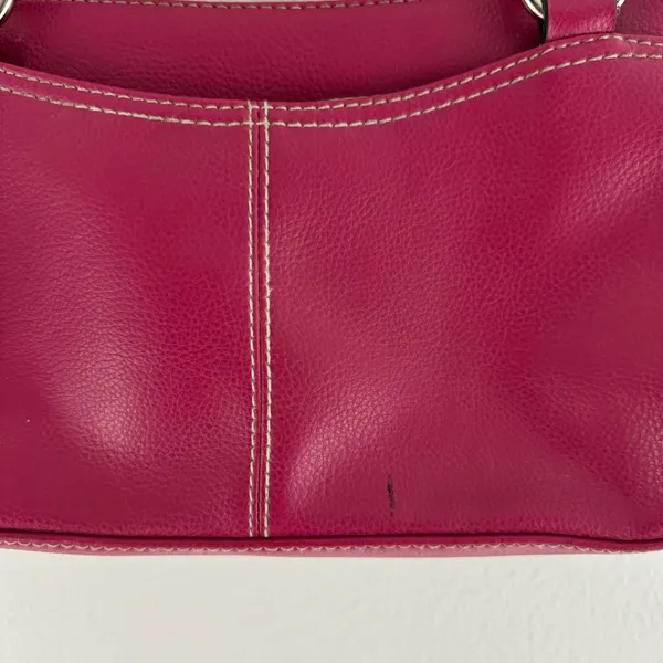CRAZY HORSE Vintage 90s Y2K Hot Pink Faux Leather Barbiecore Shoulder Bag Purse - Image 10