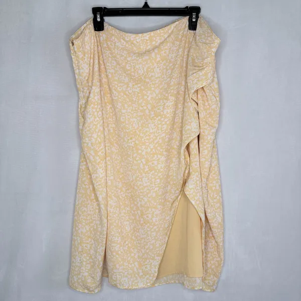 Abercrombie & Fitch Mid Rise Asymmetrical Hem Midi Skirt - Image 3