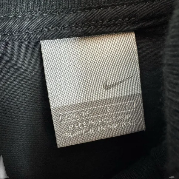 Nike Vintage Black Double Zip Up Jacket Large‎ - Image 6