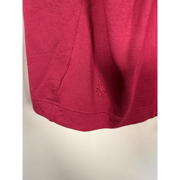 Athleta Pranayama Wrap Cardigan Dark Red XL 882498-12 Open Front Shawl‎ Collar - Image 5