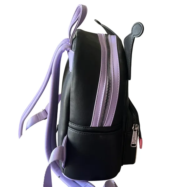 Loungefly Sanrio Kuromi Cosplay Mini Backpack Black Purple Skull‎ 3D Ears Tail - Image 6