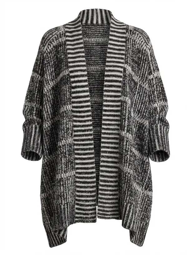 Alice + Olivia Wool Blend Nera Rib Knit Box Cardigan Size S - Image 2