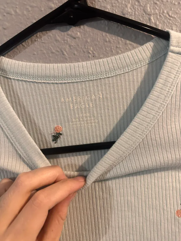 American Eagle Light Blue Shirt - Image 3