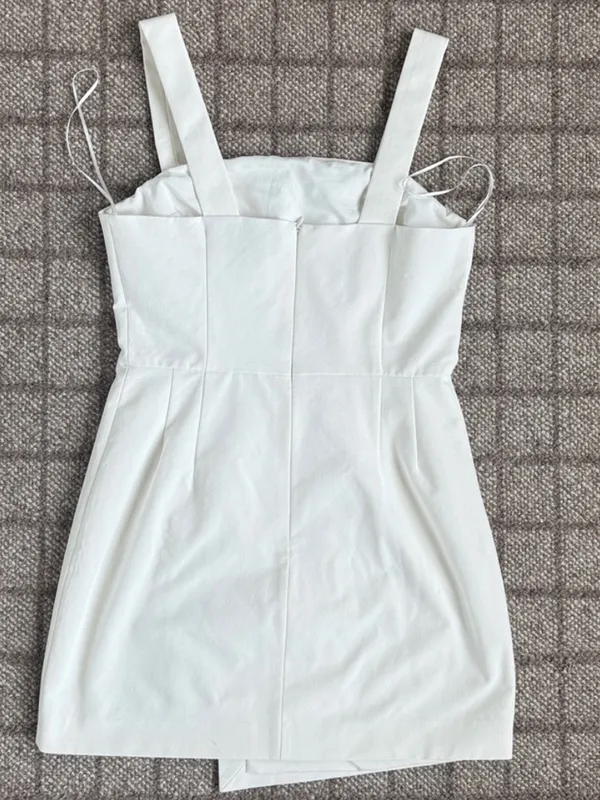 Revolve Finders Keepers Mila Sleeveless Button Detail Mini Dress size XL Nwot - Image 15