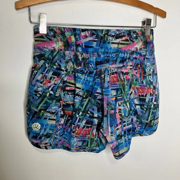 Lululemon seawheeze tracker shorts special edition multicolor women's size 6‎ - Image 7