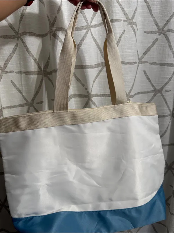 Castaway Club Disney Cruise Line White & Blue Tote Bag - Image 4