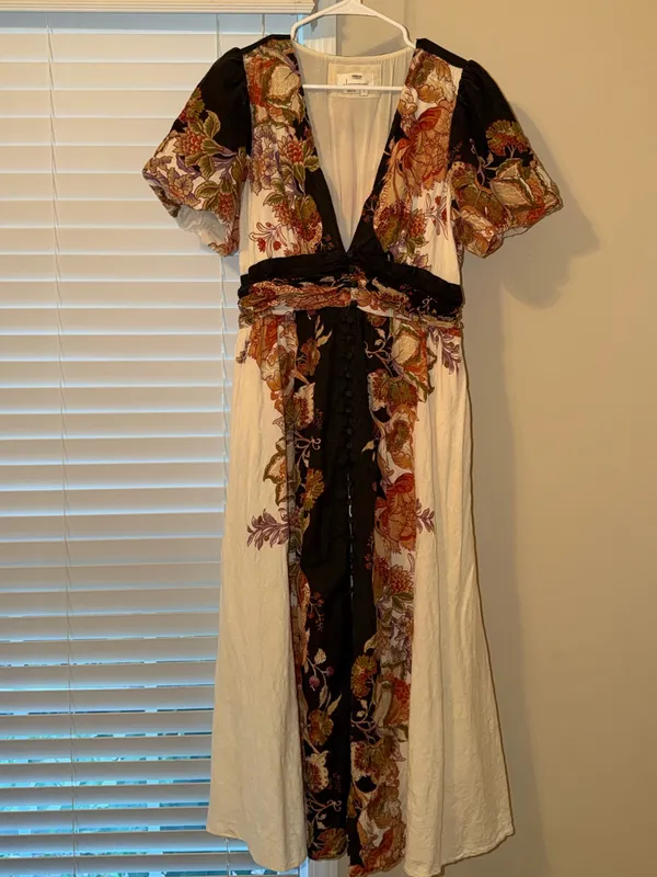Katerina Button Front Dress Anthropologie - Image 2