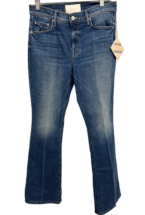 MOTHER The Weekender Flare Jeans Size 29 ITS A SMALL WORLD color NWT - Image 6