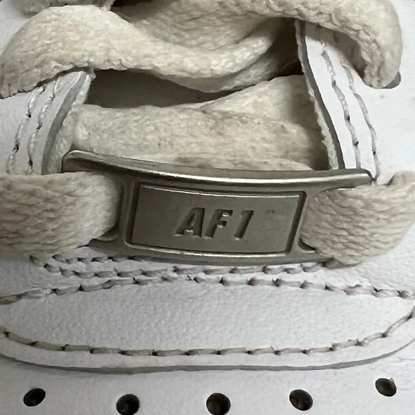 Nike Air Force 1 Low Shoes Womens White Sneakers - Size 5.5 - VGUC - Image 7