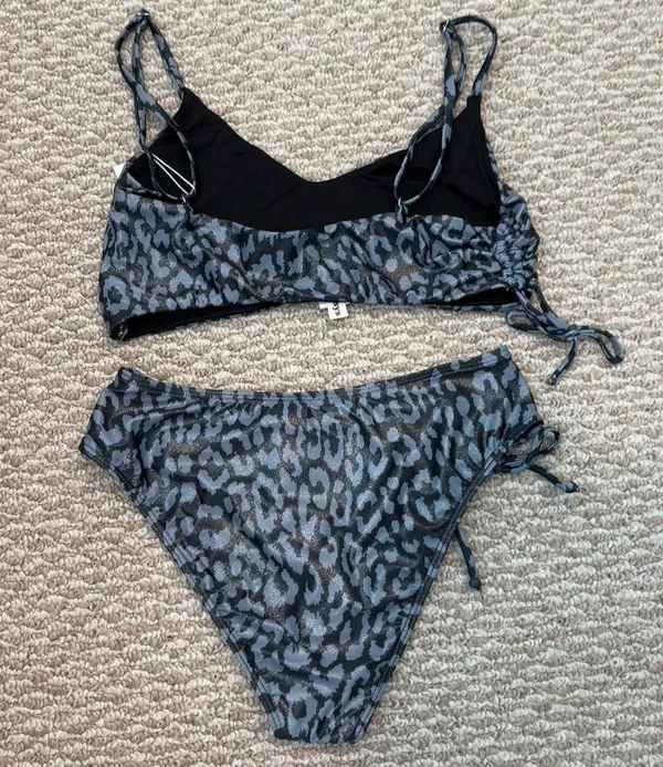 Dippin' Daisy's Gray Leopard Print Bikini Set - Image 7