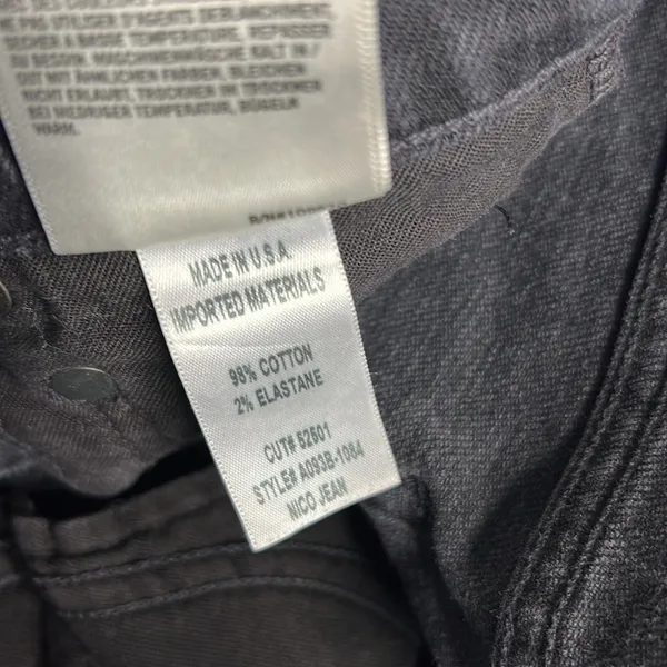 Black High Rise Nico Slim Jeans - Image 8