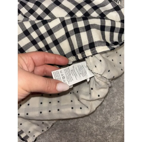 Madewell Courier Button-Back Shirt in‎ Double-Faced Plaid Size S Short Sleeve - Image 8