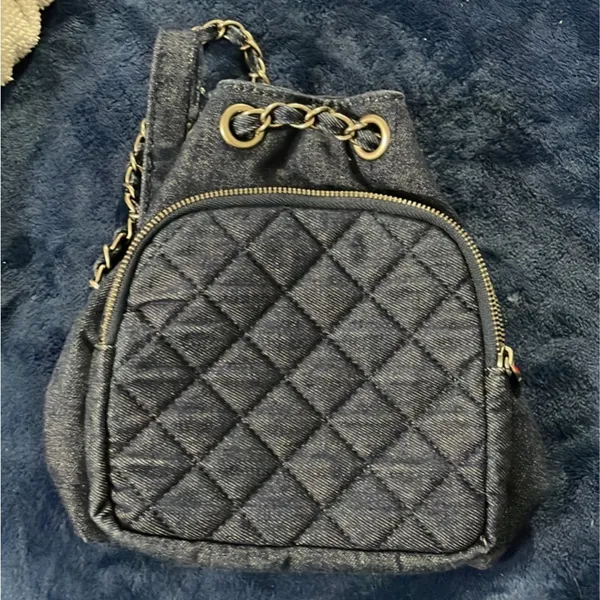 ZARA Mini Denim Backpack - Image 2
