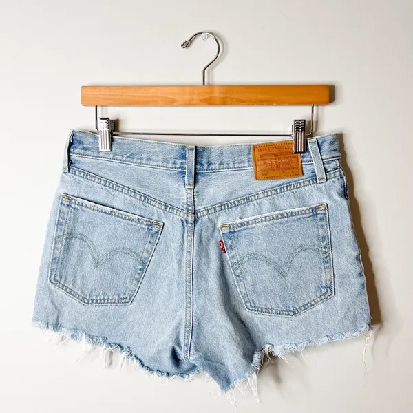 Premium 501 Distressed Ripped Shorts - Image 6