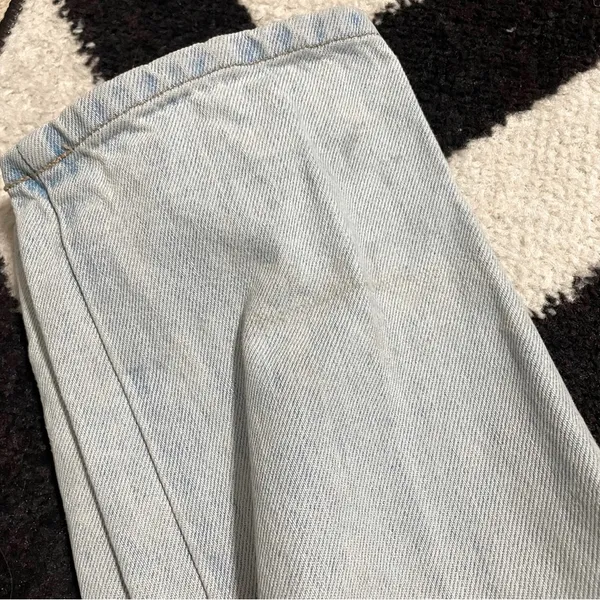 Vintage 80s 90s Guess • denim high waist light wash tapered leg mom jeans sz 24 - Image 5