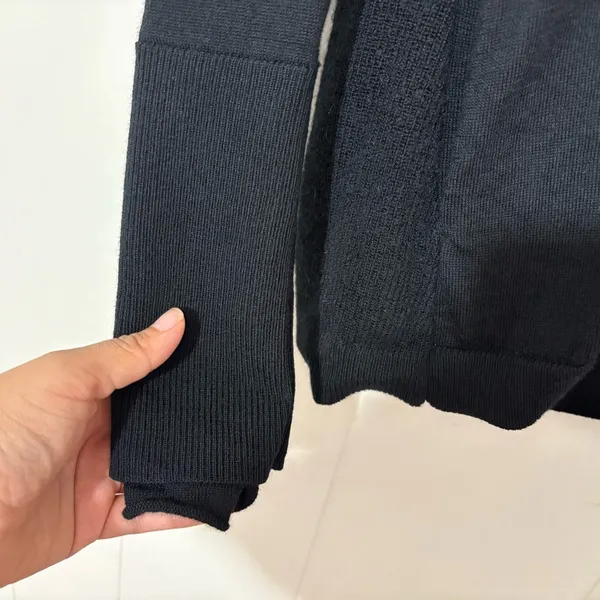 Lululemon Merino Wool Full Zip Jacket Black Thermal Ski Base Layer Women’s Small - Image 4