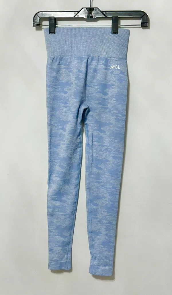 blue camo seamless leggings - Image 3