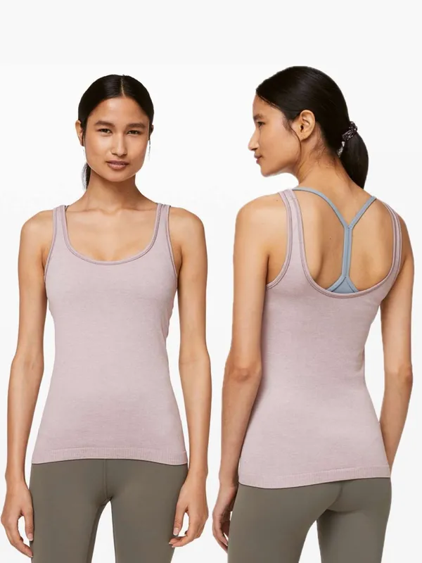 LULULEMON Seek Simplicity Tank in Powdered Mauve Sz. 4 - Image 2