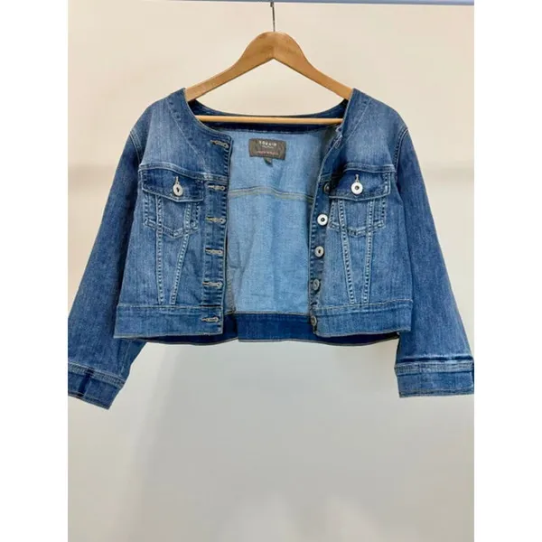 Torrid Crop Soft Jean Jacket Sz1X/14–16 - Image 3