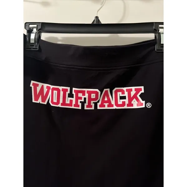 North Carolina NC State Wolfpack Black Cotton Spandex Mini Skirt Women's Large - Image 10