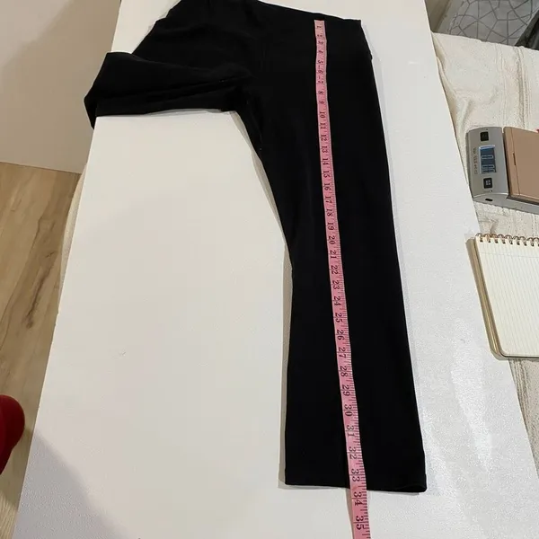 Aerie Offline The Hugger Legging High Rise Black Flare Yoga Pants Size L - Image 10