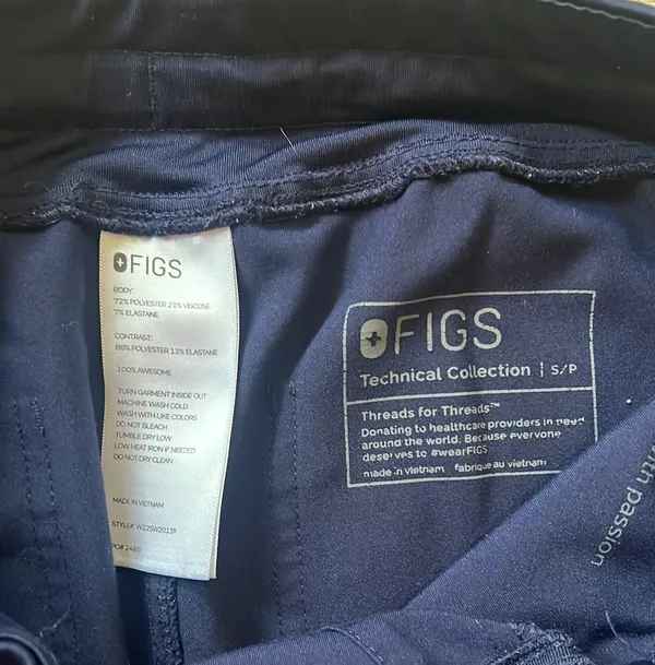 FIGS Navy Blue Scrub Pants - Image 4