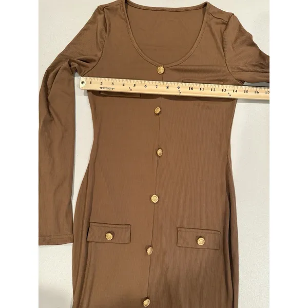 Maxi Dress XS/S Stretch Quiet Luxury Old Money Academia Collegiate Work Travel - Image 5