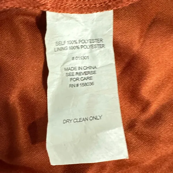 Birdy Grey Maxi Dress Women's Medium Rust Orange Tie Back Halter Sleeveless - Image 6