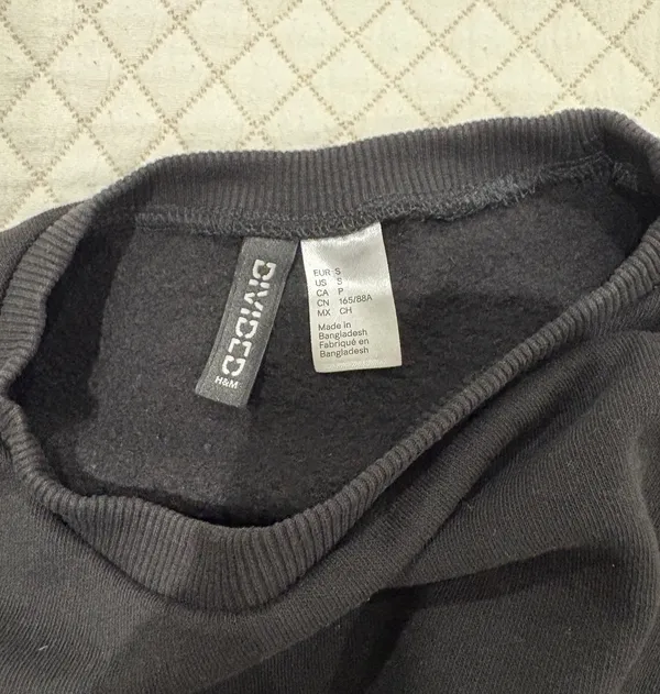 Cropped tied crewneck - Image 3