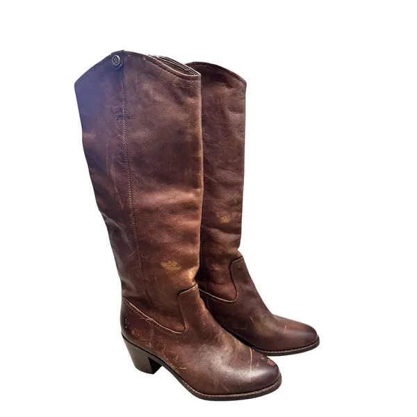 Frye Jolene Pull-On Knee High‎ Boot brown size 6 NEW $378 - Image 2