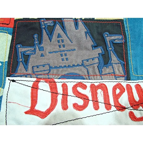 Walt Disney World Parks The Happiest Place on Earth Patchwork Tote Bag Rare - Image 13