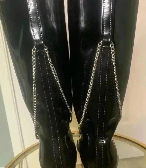 Western cowboy boots. Black Size 8 - Image 7