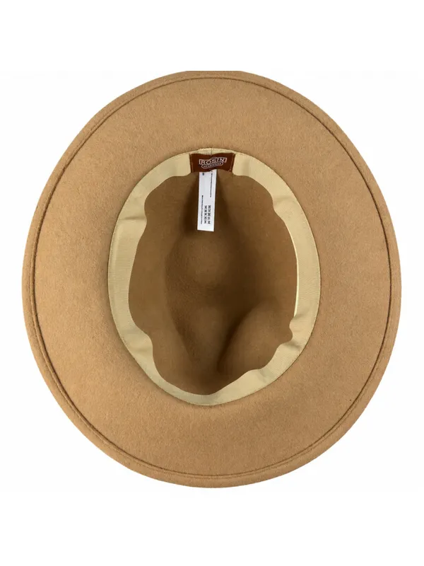 Urban Outfitters Rosin Wool Felt Fedora S/M Beige Wide Brim Boho Rancher Hat 100 - Image 4