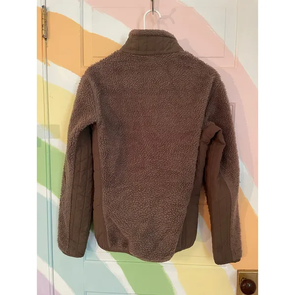 Patagonia Women’s Synchilla Fleece Jacket Brown Sherpa Full Zip Size M Vintage - Image 4