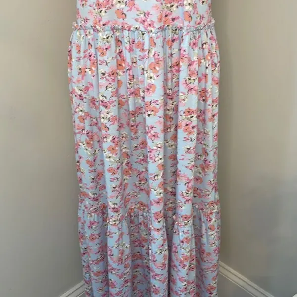 NWT MIA & TESS Sleeveless Summer Dress.‎ Size Small. Blue/pink Floral - Image 3