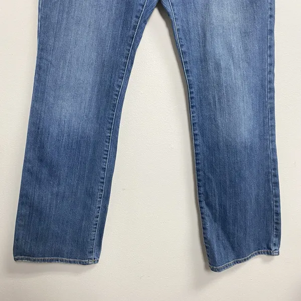 LUCKY BRAND Fluer Easy Rider Denim Women Sailor Jeans Sz 8/29 Mid‎ Rise Whiskers - Image 5