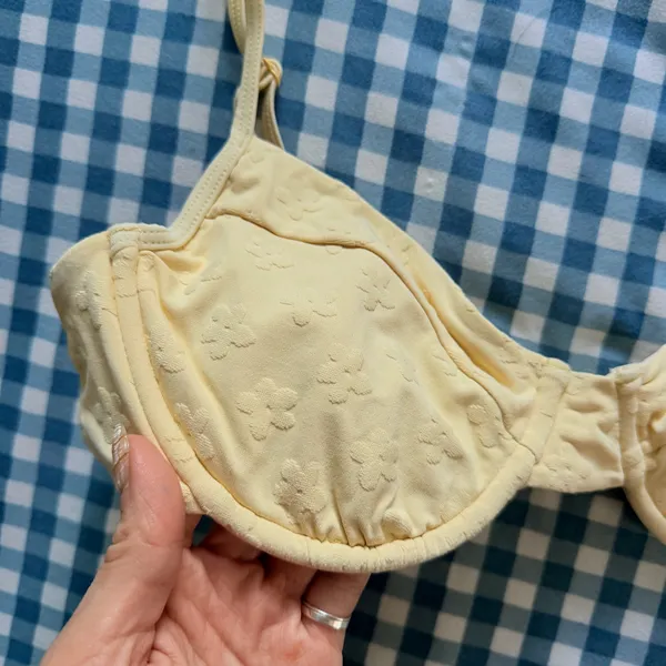 Yellow Flower Pacsun Bikini Top - Image 2