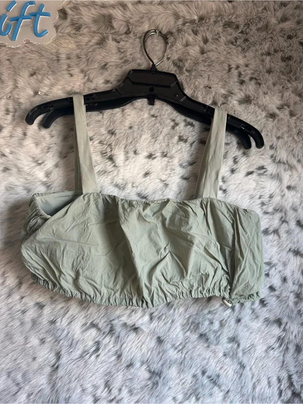Daily Drills Sage Green Bandeau Bralette - Image 2
