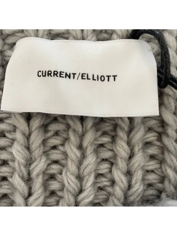 Current Elliott Rosemary Fringed Intarsia Hand Knit Sweater Size Small Wool - Image 4