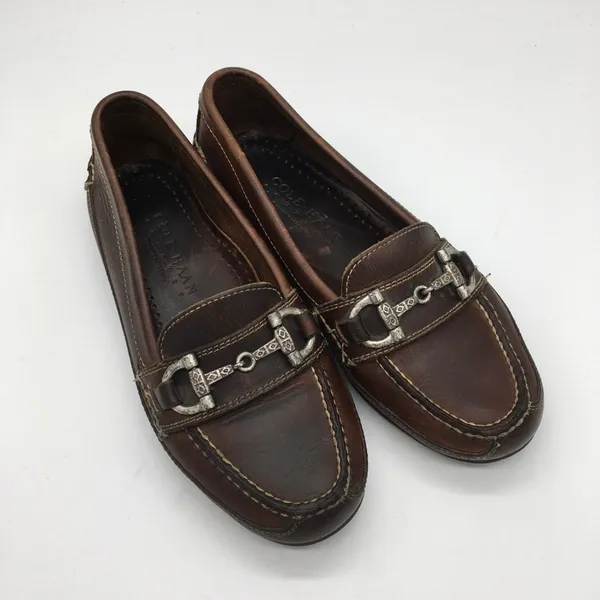 Vintage Cole Haan Country Horsebit Leather Loafers - Brown - 5.5 - Image 3