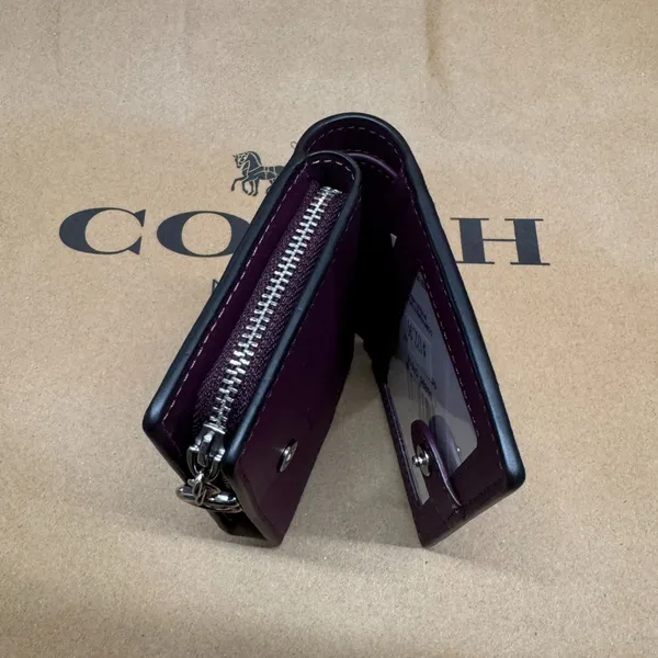 coach Snap Wallet In Signature Canvas With Country Floral Print cm973 - Image 3