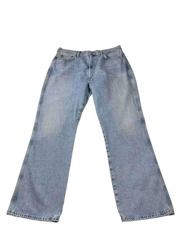 Agolde Pinch High Rise Straight Denim Blue Jeans Size 32 - Image 5