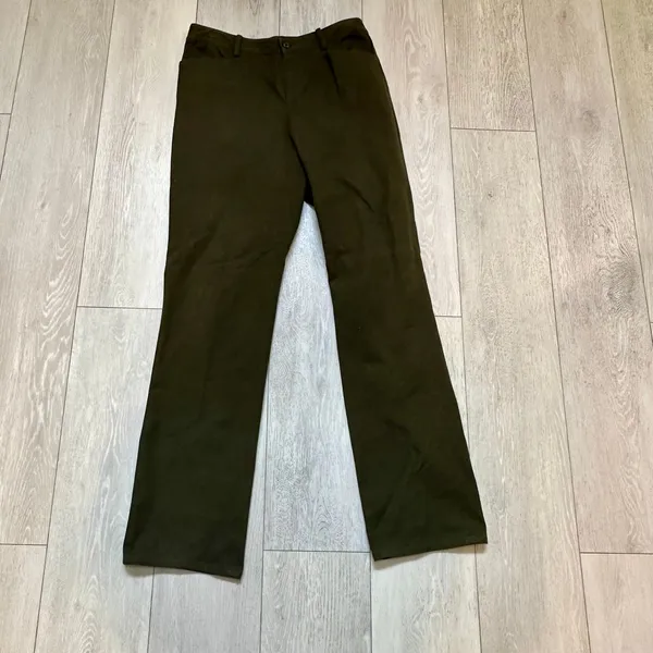 Lauren Ralph Lauren womens olive green business casual straight leg pants size 6 - Image 2