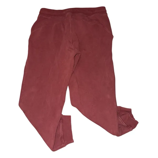 Lululemon Athletica red maroon scuba joggers women’s size 12 - Image 2